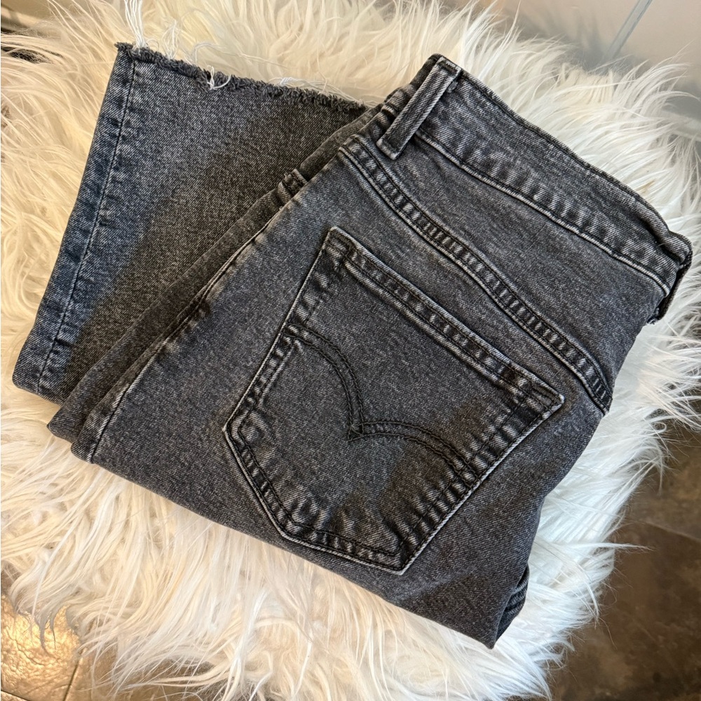 Charcoal Gray Women's Straight Leg Jeans